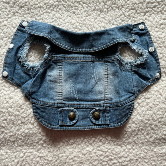 Brand new small dog denim jacket - Picture 3 of 5
